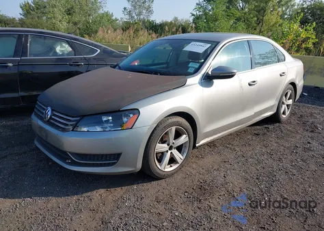 2012 Volkswagen Passat 2.5L Se из США, поврежденный, VIN 1VWBP7A32CC053028